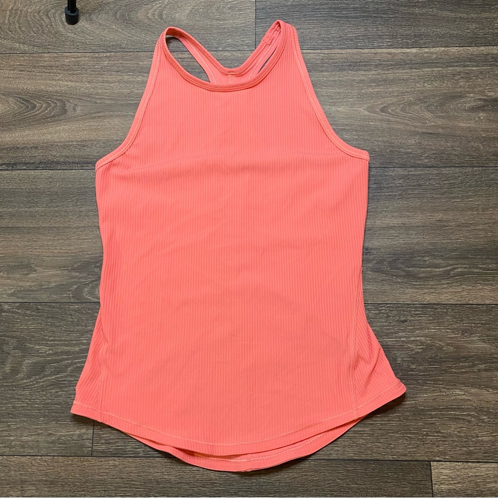 Lululemon Base Pace Ribbed Tank Top - Raspberry Cream - Picture 5 of 12